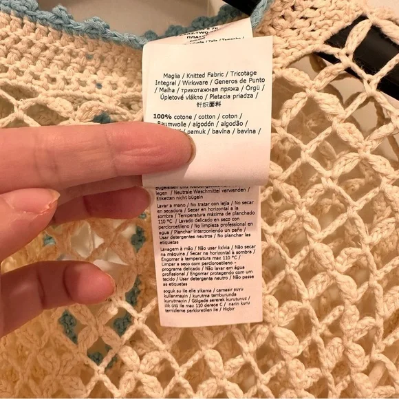 Sportmax by Max Mara Label-cut Multicolour Crochet Freccia Short Dress Size: S - Picture 9 of 14